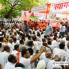 Baba Ramdev and Anna Hazare's one day fast at Sansad Marg Delhi