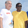 Dalip Tahil and IM Vijyan at football marathon