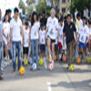 Nadeem Lakadawala, Sonal, Dalip Tahil and Yogesh Pawskar at Football Marathon