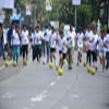 Womens participate in Football Marathon
