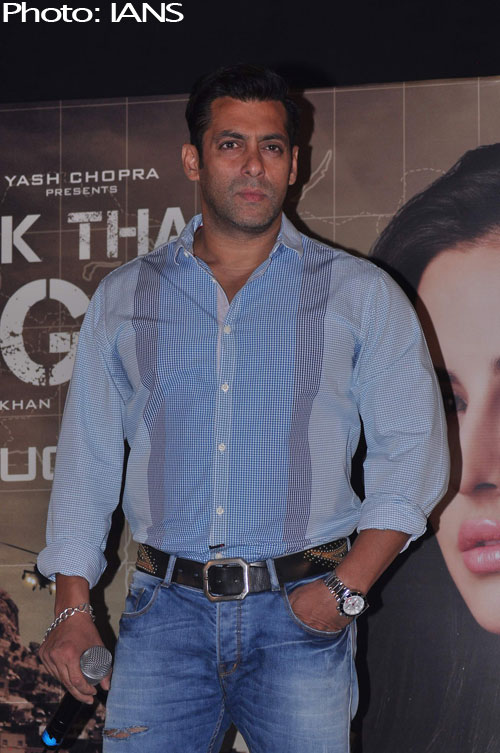 Salman Khan at the Ek Tha Tiger song first look