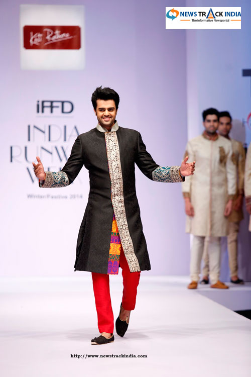 Actor Manish Paul in Collection by Kirti Rathore at India Runway Week 2014