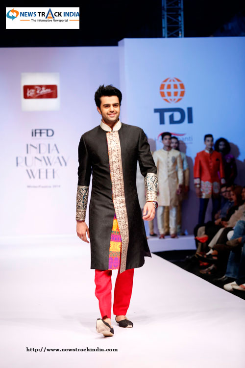 Actor Manish Paul in Collection by Kirti Rathore at India Runway Week 2014
