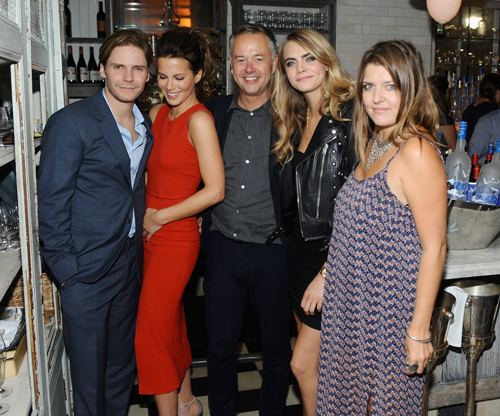 Actors Daniel Bruhl and Kate Beckinsale, director Michael Winterbottom, actress Cara Delevingne and co-producer Melissa Parmenter at 'The Face of an Angel' world premiere party hosted by GREY GOOSE vodka and Soho House Toronto