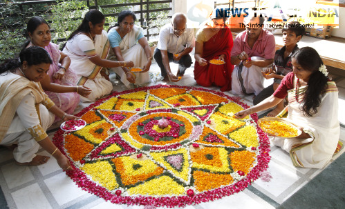 Kerala people celebrate Onam festival