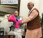Haryana CM Manohar Lal congratulate former Deputy PM Lal Krishna Advani on his 92nd birthday